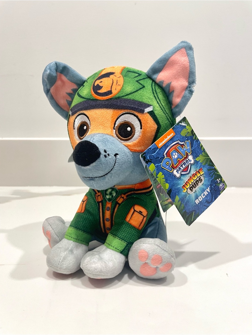 🟤2/$25 NEW Paw Patrol Jungle Pups Rocky Plush Toy